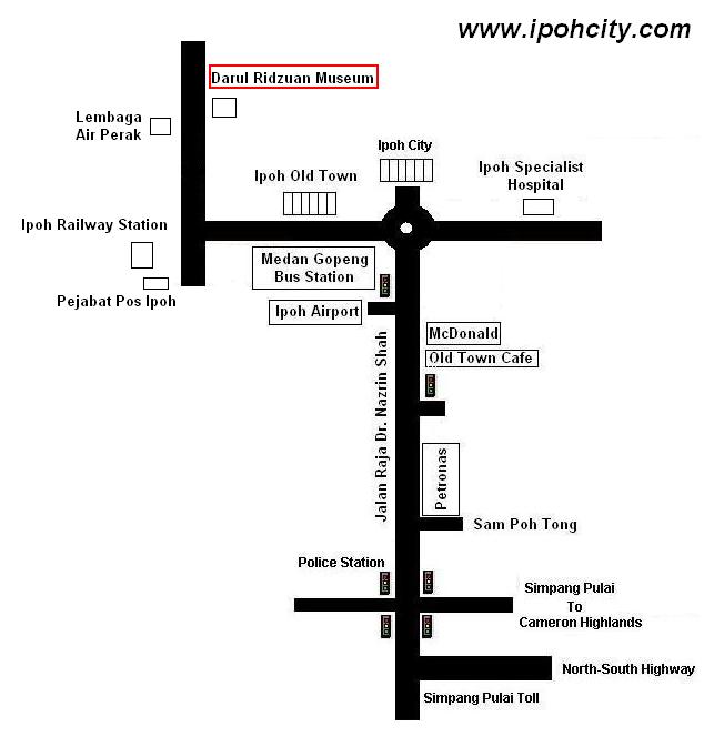 Darul Ridzuan Museum Map