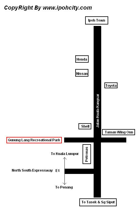 Gunung Lang Recretional Park map