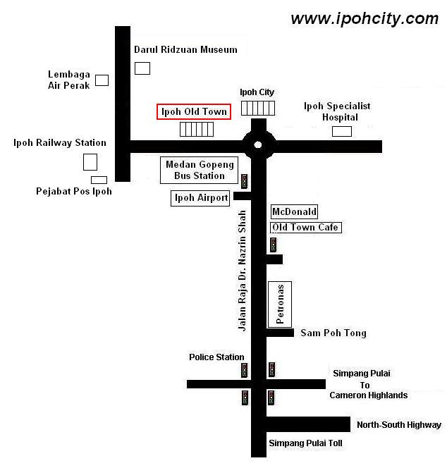 Ipoh Old Town Map