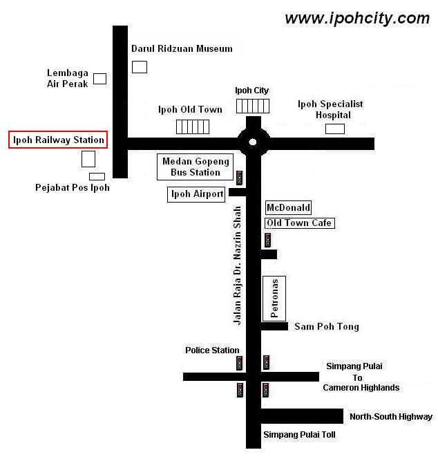 Ipoh Railway Station Location