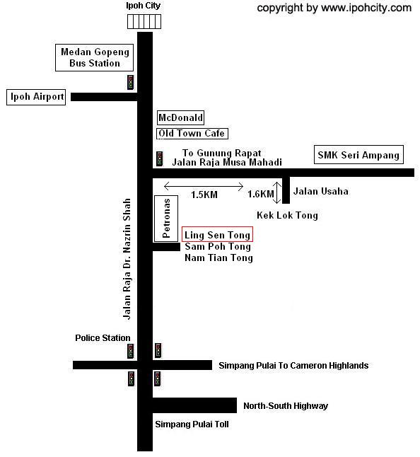 Ling Sen Tong Temple Map