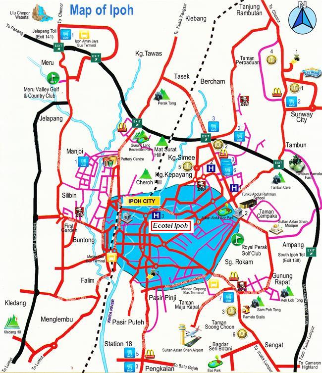 Ecotel Ipoh Map