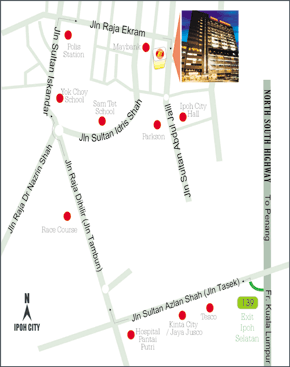 Hotel Excelsior Map