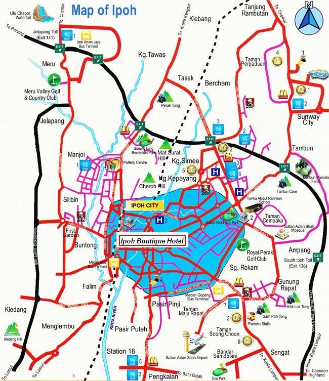 Ipoh Boutique Hotel Map