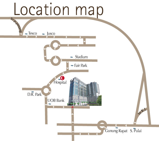 Tower Regency Hotel Map