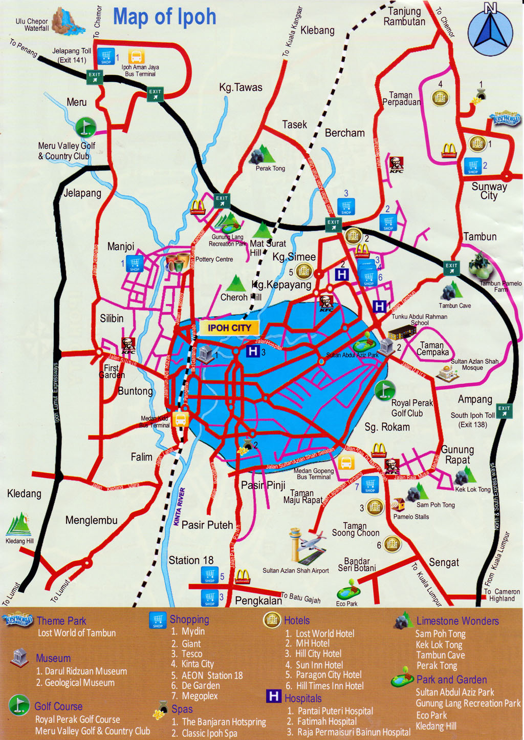 Ipoh City map